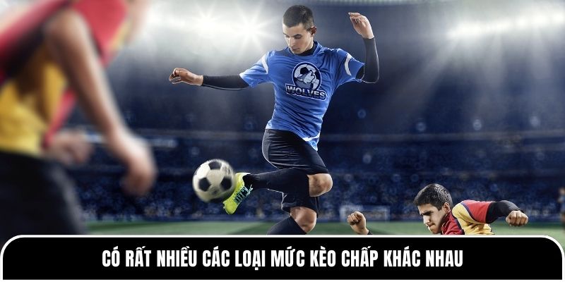 Có rất nhiều các loại mức kèo chấp khác nhau