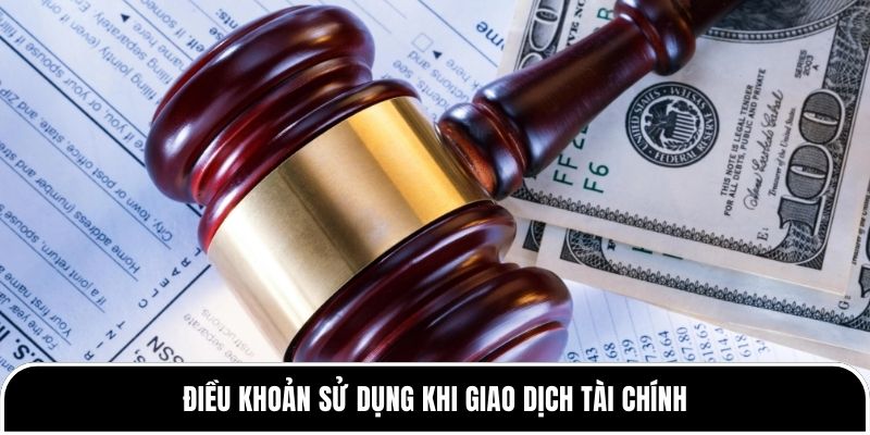 Điều khoản sử dụng khi giao dịch tài chính